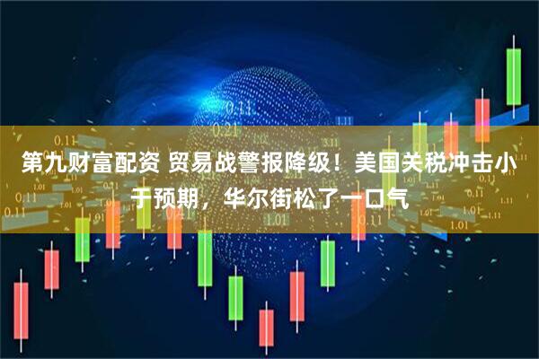 第九财富配资 贸易战警报降级！美国关税冲击小于预期，华尔街松了一口气