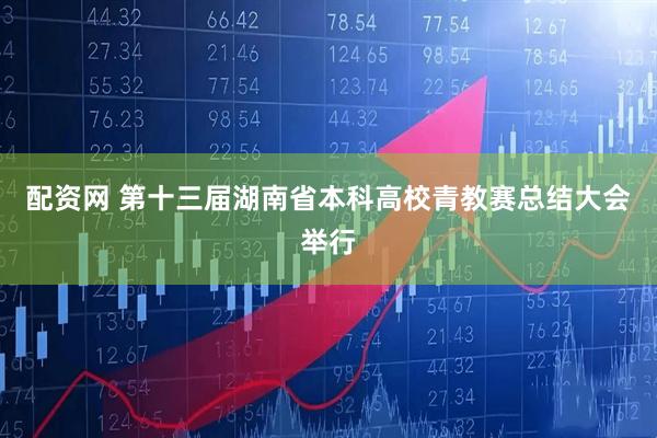 配资网 第十三届湖南省本科高校青教赛总结大会举行